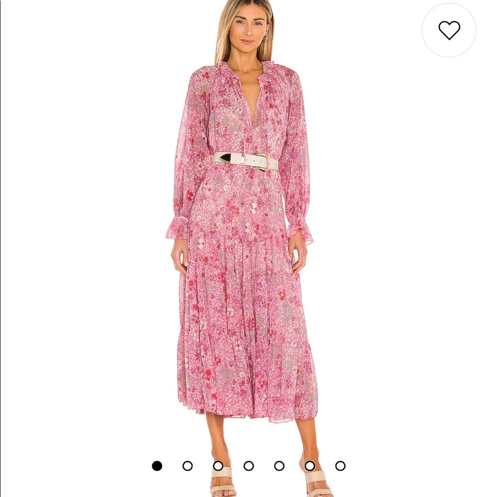 Free People Feeling Groovy Maxi Dress in Summertime Pink XS